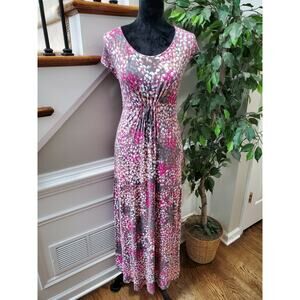 Carole Hochman Women's Sleepwear Rayon Round Neck Sleeveless Long Maxi Dress S